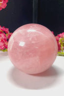 Rose Quartz Sphere (Love, Peace & Harmony)