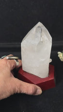 Large Lemurian Clear Quartz on Stand (Master Healers)