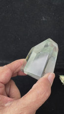 Green Phantom Quartz Free Form with Chlorite