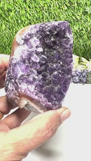 Standing Amethyst Clusters from Uruguay AAA Extra (Very dark Purple)