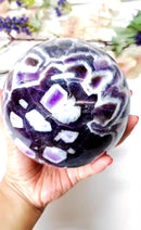 Large Chevron Amethyst Spheres (Scrying & Meditation)