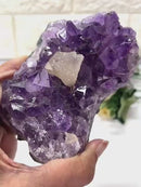 Amethyst Clusters with Calcite Flowers / Points (Remove negative energy)