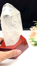 Large Lemurian Clear Quartz on Stand (Master Healers)