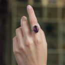 Fluorite Adjustable Rings in Silver