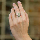 Pyrite Adjustable Ring in Silver (Wealth Manifestation)