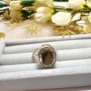 Pyrite Adjustable Ring in Silver (Wealth Manifestation)