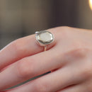 Pyrite Adjustable Ring in Silver (Wealth Manifestation)