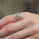 Pyrite Adjustable Ring in Silver (Wealth Manifestation)