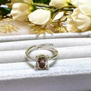 Pyrite Adjustable Ring in Silver (Wealth Manifestation)