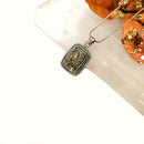 Pyrite Druzy Premium Pendants in Silver (Name & Fame)