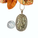 Pyrite Druzy Premium Pendants in Silver (Name & Fame)