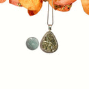 Pyrite Druzy Premium Pendants in Silver (Name & Fame)