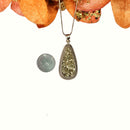Pyrite Druzy Premium Pendants in Silver (Name & Fame)