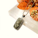 Pyrite Druzy Premium Pendants in Silver (Name & Fame)