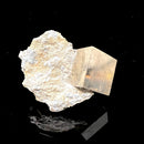 Navajun Pyrite Cube on Matrix Mineral Specimen