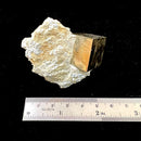Navajun Pyrite Cube on Matrix Mineral Specimen