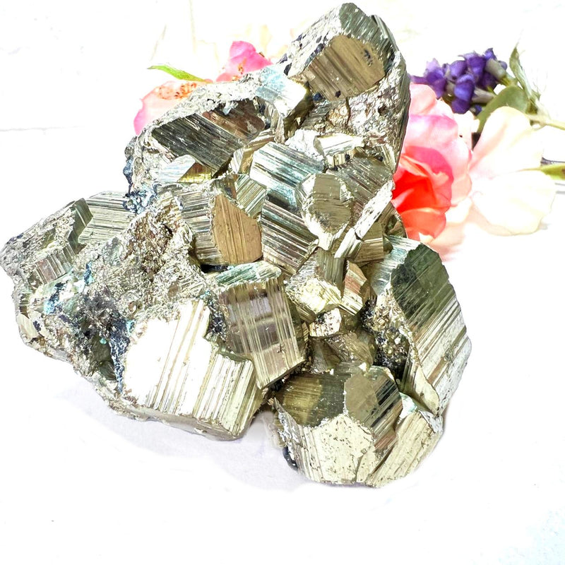 Rare and Special Pyrite Clusters from Peru