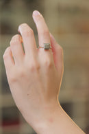 Pyrite Adjustable Ring in Silver (Wealth Manifestation)