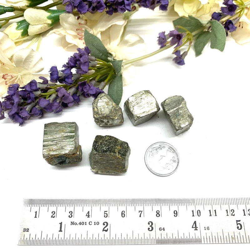 Golden Pyrite Rough Natural Cubes (For Wealth, Money and Fame)