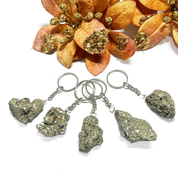 Pyrite Cluster Key Ring (Wealth and Abundance)