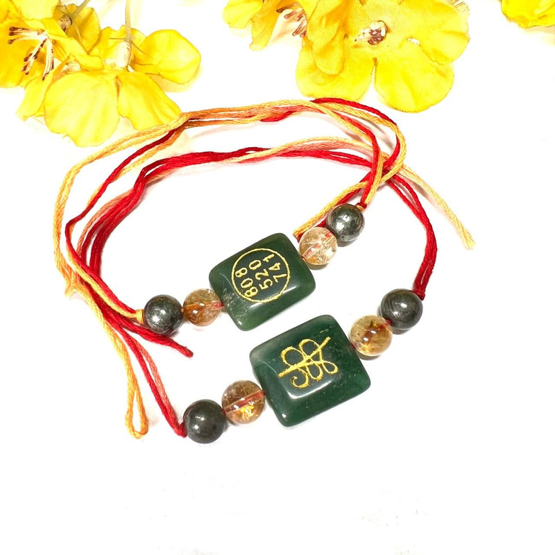 Rakhi for Attracting Wealth with Zibu Symbol