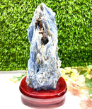 Raw Blue Kyanite on a Stand (Aura Cleanser & High Vibration)
