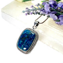 Blue Apatite Silver Pendant Premium Collection (Help in Weight Loss)