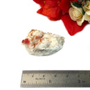 Red Vanadinite on Barite Matrix from Morocco