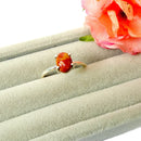 Red Jasper Adjustable Ring in Silver (1 pc)
