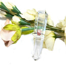 Rhodochrosite Adjustable Rings in Silver