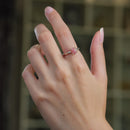 Rhodochrosite Adjustable Rings in Silver