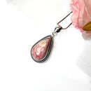 Rhodochrosite Premium Pendants in Silver (Unconditional Love)