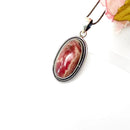 Rhodochrosite Premium Pendants in Silver (Unconditional Love)