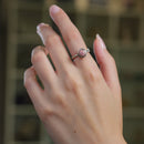 Rhodochrosite Adjustable Rings in Silver