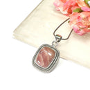 Rhodochrosite Premium Pendants in Silver (Unconditional Love)