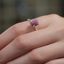 Rhodonite Adjustable Rings in Silver