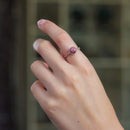 Rhodonite Adjustable Rings in Silver