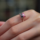 Rhodonite Adjustable Rings in Silver