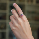 Rhodonite Adjustable Rings in Silver