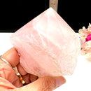 Rose quartz Points on Stand from Brazil