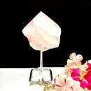 Rose quartz Points on Stand from Brazil