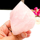 Rose quartz Points on Stand from Brazil