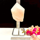 Rose quartz Points on Stand from Brazil