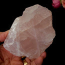 Rose Quartz One Side Polished Rough (Peace & Harmony)