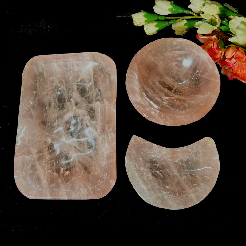 Rose Quartz Bowls (Peace & Harmony)