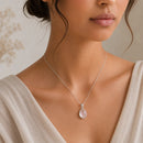 Rose Quartz Small Pendants in Silver
