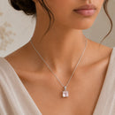 Rose Quartz Small Pendants in Silver
