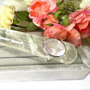 Rose Quartz Adjustable Ring in Silver (for Love and Romance)