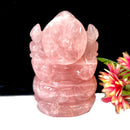 Large Ganeshas in Rose Quartz