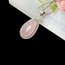 Rose Quartz Pendants in Silver Premium Collection (Love, Romance, Relationships)